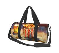 Mexpekil Borsa da palestra pieghevole da viaggio borsa da viaggio bagaglio a mano impermeabile borse da ballo sportive borse da fine settimana borsa da notte, Giornale Patatine Fritte, Taglia unica