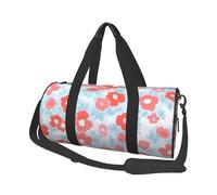 Mexpekil Borsa da palestra pieghevole da viaggio borsa da viaggio bagaglio a mano impermeabile borse da ballo sportive borse da fine settimana borsa da notte, Fiorellino rosa, Taglia unica