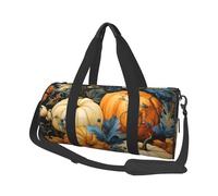 Mexpekil Borsa da palestra pieghevole da viaggio borsa da viaggio bagaglio a mano impermeabile borse da ballo sportive borse da fine settimana borsa da notte, Zucca Fiore Arte, Taglia unica