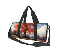 Mexpekil Borsa da palestra pieghevole da viaggio borsa da viaggio bagaglio a mano impermeabile borse da ballo sportive borse da fine settimana borsa da notte, Autunno Natura Paes, Taglia unica