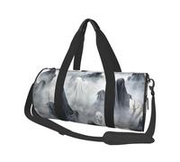 Mexpekil Borsa da palestra pieghevole da viaggio borsa da viaggio bagaglio a mano impermeabile borse da ballo sportive borse da fine settimana borsa da notte, Orribile fantasma, Taglia unica