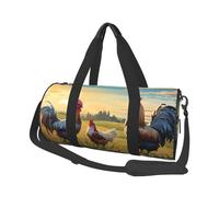 Mexpekil Borsa da palestra pieghevole da viaggio borsa da viaggio bagaglio a mano impermeabile borse da ballo sportive borse da fine settimana borsa da notte, Gallo Gallina , Taglia unica