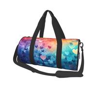 Mexpekil Borsa da palestra pieghevole da viaggio borsa da viaggio bagaglio a mano impermeabile borse da ballo sportive borse da fine settimana borsa da notte, Cuore Amore Neon, Taglia unica