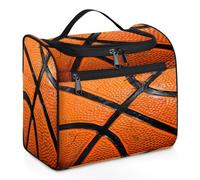 Mexpekil Borsa da toeletta retrò da appendere in pizzo da basket per donne e uomini, grande borsa impermeabile per trucco cosmetico da viaggio, Multicolore, 10.2 x 6.5 x 9.2 inches, Beauty case