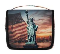Mexpekil Borsa da toilette da viaggio da appendere per donne, paesaggio americano, grande, portatile, organizer per cosmetici per ragazze e ragazzi