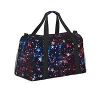 Mexpekil Borsa da viaggio a mano con motivo Star Space, impermeabile, per sport, palestra, danza, weekender, per la notte, pieghevole, da viaggio, per donne e uomini, Spazio delle stelle, Taglia unica