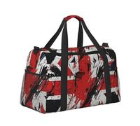 Mexpekil Borsa da viaggio con bandiera del Regno Unito, borsa da viaggio, impermeabile, per sport, palestra, danza, grande, weekender, per la notte, pieghevole, da viaggio, per donne e uomini,