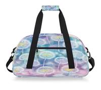 Mexpekil Borsa da viaggio con motivo di denti di leone per ragazze e ragazzi, borsa da viaggio per il fine settimana, impermeabile, per sport, danza, scuola, pratica