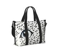 Mexpekil Borsa da viaggio, impermeabile, borsa sportiva, grande, fine settimana, notte, bagaglio a mano, borsa per il volo, occhio leopardo bianco, taglia unica, Occhio di leopardo bianco, taglia