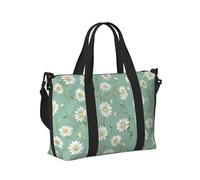 Mexpekil Borsa da viaggio, impermeabile, borsa sportiva, grande, fine settimana, notte, bagaglio a mano, borsa per il volo, piccola margherita, taglia unica, Piccole margherite, taglia unica