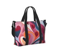 Mexpekil Borsa da viaggio impermeabile per sport, palestra, weekend, viaggi in aereo, colore astratto dell'amore, taglia unica, Colore Amore Astratto, taglia unica