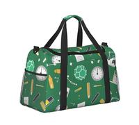 Mexpekil Borsa da viaggio per attrezzi con orologio a matita, borsa da viaggio, impermeabile, per sport, palestra, danza, grande, weekender, per la notte, pieghevole, da viaggio, per donne e uomini,