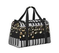 Mexpekil Borsa da viaggio per tastiera pianoforte, borsa da viaggio a mano, impermeabile, per sport, palestra, danza, grande, weekender, per la notte, pieghevole, da viaggio, per donne e uomini,