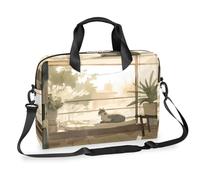 Mexpekil Borsa per computer portatile 15.6 16 Pollice Cat Window View Custodia per laptop Impermeabile Borsa a tracolla per laptop per donne uomini