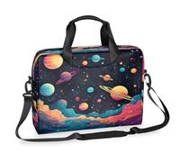 Mexpekil Borsa per computer portatile con pianeti del sistema solare e spazio da 13-16 pollici, borsa messenger per computer portatile da donna e uomo