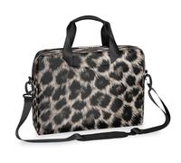Mexpekil Borsa per computer portatile con stampa leopardata con ghepardo da 13 a 16 pollici, borsa messenger per computer portatile per donne e uomini