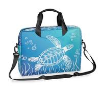 Mexpekil Borsa per computer portatile da 13-16 pollici, con tartaruga e tartaruga, oceano, mare, animale, tartaruga, borsa messenger per computer portatile per donne e uomini
