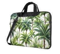 Mexpekil Borsa per computer portatile, impermeabile, borsa a tracolla portatile con tracolla rimovibile, valigetta per donne e uomini, Estate tropicale dell'albero di cocco, 15.6 Inch