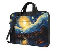 Mexpekil Borsa per computer portatile, impermeabile, borsa a tracolla portatile con tracolla rimovibile, valigetta per donne e uomini, Dipingere Cielo Stellato, 15.6 Inch