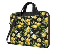 Mexpekil Borsa per computer portatile, impermeabile, borsa a tracolla portatile con tracolla rimovibile, valigetta per donne e uomini, Ramo di limone, 13 Inch