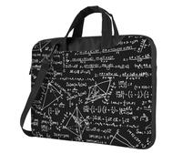 Mexpekil Borsa per computer portatile, impermeabile, borsa a tracolla portatile con tracolla, valigetta per donne e uomini, Graffiti con formula matematica, 15.6 Inch