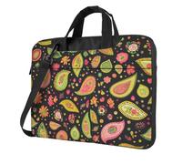 Mexpekil Borsa per computer portatile, impermeabile, borsa a tracolla portatile con tracolla, valigetta per donne e uomini, Floreale dai colori, 15.6 Inch