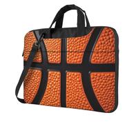 Mexpekil Borsa per computer portatile, impermeabile, borsa a tracolla portatile con tracolla, valigetta per donne e uomini, Superficie Arancione Basket, 14 Inch
