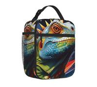 Mexpekil Borsa per il pranzo con bandiera, Statua della Libertà | Contenitore termico per il pranzo, per ragazze, ragazzi, donne, uomini, piccole borse termiche, per scuola/lavoro/picnic