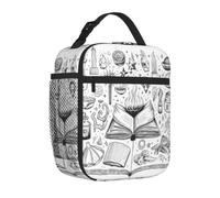 Mexpekil Borsa per il pranzo con erbe medicinali magiche | Contenitore termico per il pranzo, per ragazze, ragazzi, donne, uomini, piccole borse termiche, per scuola/lavoro/picnic