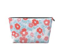 Mexpekil Borsa per il trucco impermeabile per cosmetici, piccola custodia per trucco, accessori da viaggio portatili, regali per donne, uomini e ragazze, Fiorellino rosa, One Size