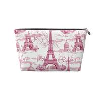Mexpekil Borsa per il trucco impermeabile per cosmetici, piccola custodia per trucco, accessori da viaggio portatili, regali per donne, uomini e ragazze, Torre Eiffel di Parigi., One Size