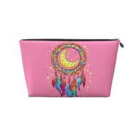 Mexpekil Borsa per il trucco impermeabile per cosmetici, piccola custodia per trucco, accessori da viaggio portatili, regali per donne, uomini e ragazze, Acchiappasogni Rosa, One Size