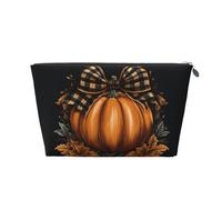 Mexpekil Borsa per il trucco impermeabile per cosmetici, piccola custodia per trucco, accessori da viaggio portatili, regali per donne, uomini e ragazze, Autunno Zucche Car, One Size