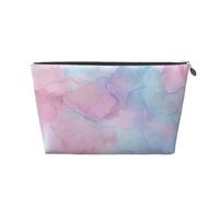Mexpekil Borsa per il trucco impermeabile per cosmetici, piccola custodia per trucco, accessori da viaggio portatili, regali per donne, uomini e ragazze, Marmo Rosa Blu Art, One Size