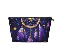 Mexpekil Borsa per il trucco impermeabile per cosmetici, piccola custodia per trucco, accessori da viaggio portatili, regali per donne, uomini e ragazze, Acchiappasogni Viola, One Size