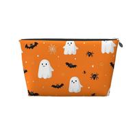 Mexpekil Borsa per il trucco impermeabile per cosmetici, piccola custodia per trucco, accessori da viaggio portatili, regali per donne, uomini e ragazze, Pipistrello fantasma cartone anim, One Size