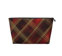 Mexpekil Borsa per il trucco impermeabile per cosmetici, piccola custodia per trucco, accessori da viaggio portatili, regali per donne, uomini e ragazze, Plaid Buffalo Check, One Size