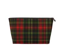 Mexpekil Borsa per il trucco impermeabile per cosmetici, piccola custodia per trucco, accessori da viaggio portatili, regali per donne, uomini e ragazze, Plaid Buffalo Check, One Size