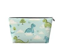 Mexpekil Borsa per il trucco impermeabile per cosmetici, piccola custodia per trucco, accessori da viaggio portatili, regali per donne, uomini e ragazze, Dinosauri Bambino Cartoon, One Size