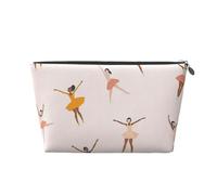 Mexpekil Borsa per il trucco impermeabile per cosmetici, piccola custodia per trucco, accessori da viaggio portatili, regali per donne, uomini e ragazze, Piccola ballerina, One Size