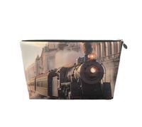 Mexpekil Borsa per il trucco impermeabile per cosmetici, piccola custodia per trucco, accessori da viaggio portatili, regali per donne, uomini e ragazze, Città del Tr, One Size