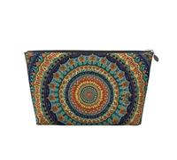 Mexpekil Borsa per il trucco impermeabile per cosmetici, piccola custodia per trucco, accessori da viaggio portatili, regali per donne, uomini e ragazze, Mandala Boemia Boho, One Size