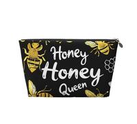 Mexpekil Borsa per il trucco impermeabile per cosmetici, piccola custodia per trucco, accessori da viaggio portatili, regali per donne, uomini e ragazze, Ape miele, One Size