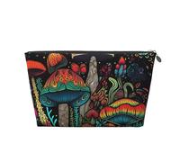 Mexpekil Borsa per il trucco impermeabile per cosmetici, piccola custodia per trucco, accessori da viaggio portatili, regali per donne, uomini e ragazze, Fungo magico tribù, One Size