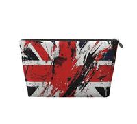 Mexpekil Borsa per il trucco impermeabile per cosmetici, piccola custodia per trucco, accessori da viaggio portatili, regali per donne, uomini e ragazze, Bandiera del Regno Unito., One Size
