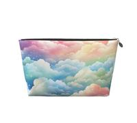 Mexpekil Borsa per il trucco impermeabile per cosmetici, piccola custodia per trucco, accessori da viaggio portatili, regali per donne, uomini e ragazze, Nuvola colorata., One Size
