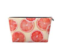 Mexpekil Borsa per il trucco impermeabile per cosmetici, piccola custodia per trucco, accessori da viaggio portatili, regali per donne, uomini e ragazze, Pompelmo Arancia Frutta, One Size