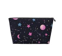 Mexpekil Borsa per il trucco impermeabile per cosmetici, piccola custodia per trucco, accessori da viaggio portatili, regali per donne, uomini e ragazze, Costellazioni di stelle, One Size