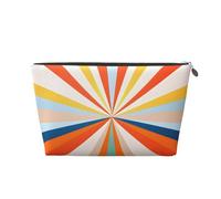 Mexpekil Borsa per il trucco impermeabile per cosmetici, piccola custodia per trucco, accessori da viaggio portatili, regali per donne, uomini e ragazze, Raggio arcobaleno, One Size