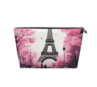 Mexpekil Borsa per il trucco impermeabile per cosmetici, piccola custodia per trucco, accessori da viaggio portatili, regali per donne, uomini e ragazze, Torre Eiffel a Parigi, One Size